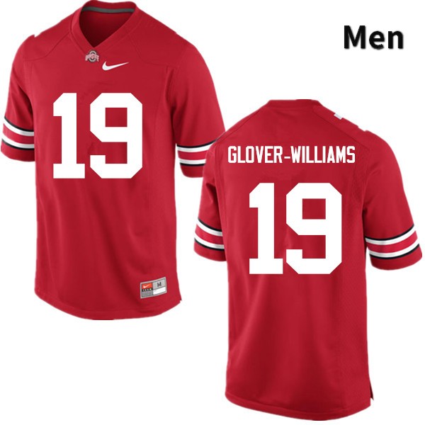 Ohio State Buckeyes Eric Glover-Williams Men's #19 Red Game Stitched College Football Jersey